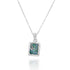 Classic Square Roman Glass Pendant